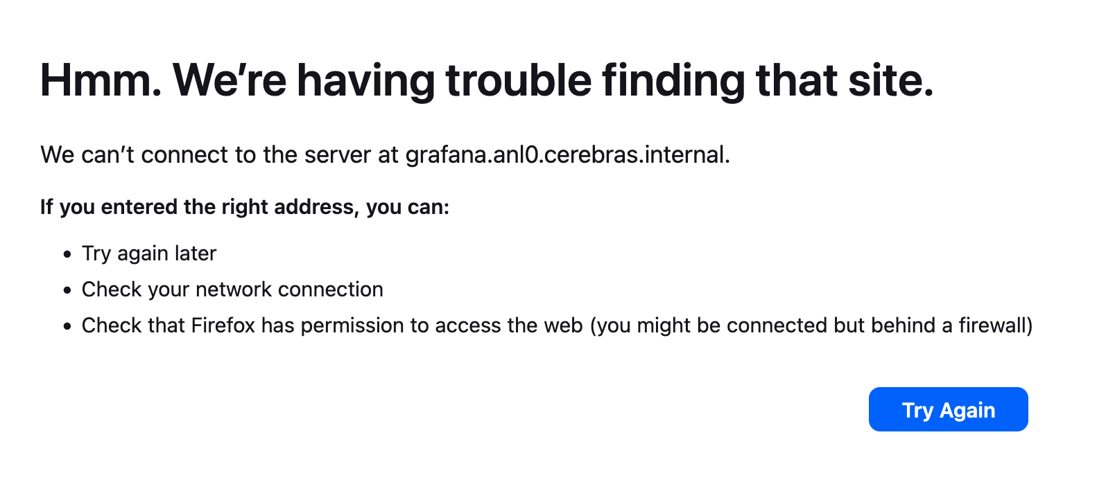 Firefox Page Not Found