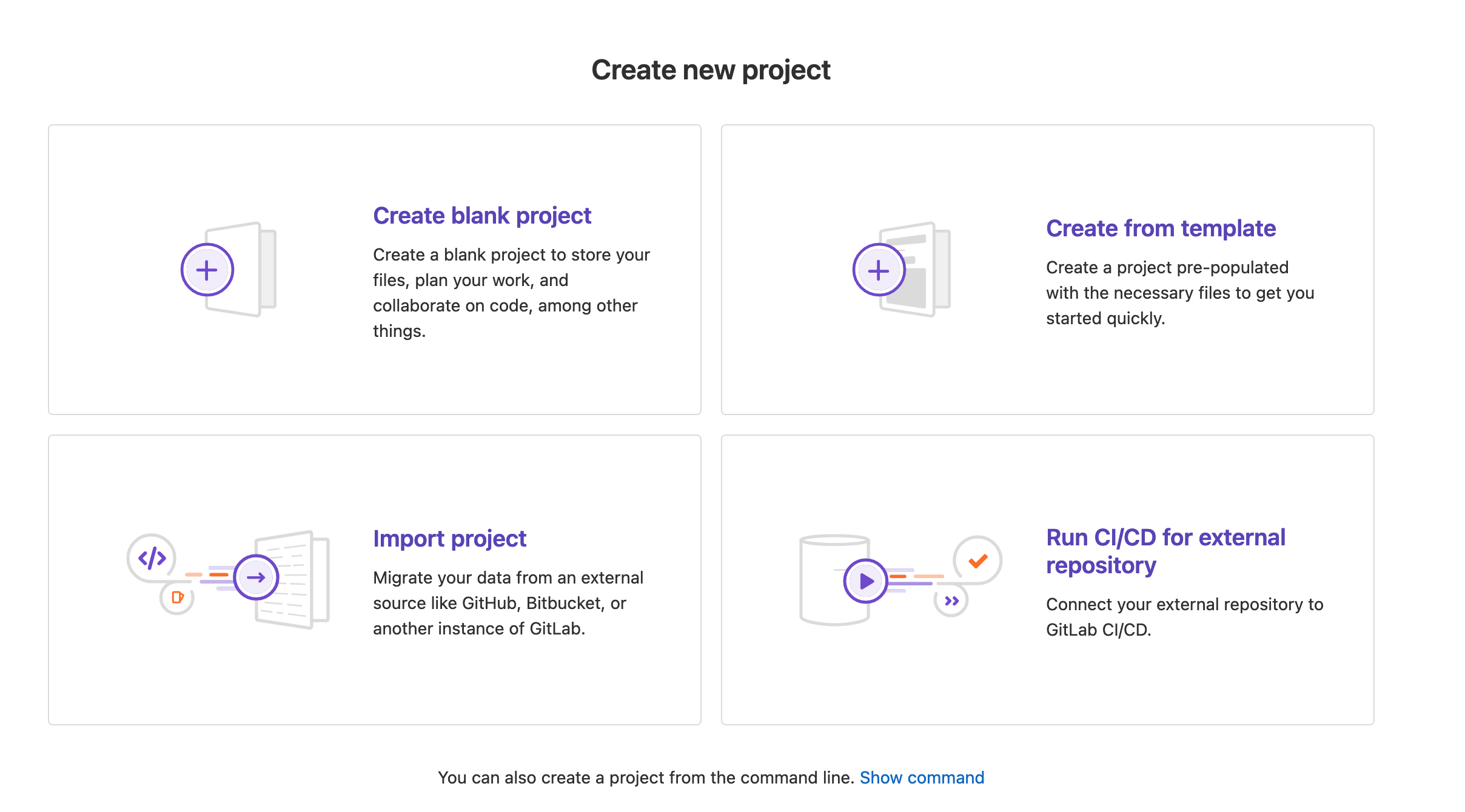 GitLab Create New Project